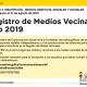Veedores del Registro de Medios Vecinales 2019